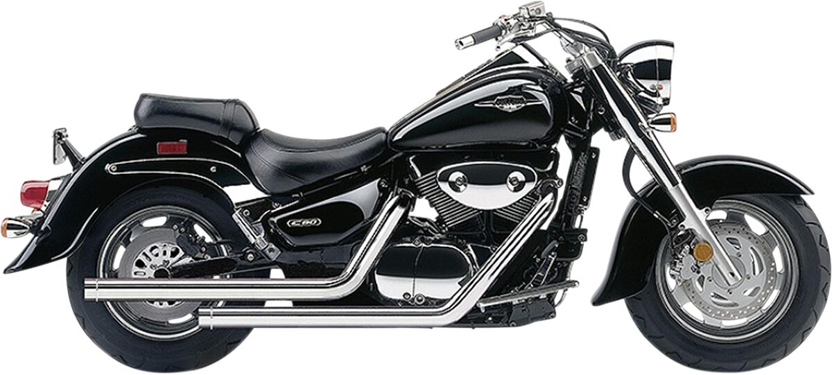 EXHAUST SYSTEM DRAGSTER 2 INTO 2 STRAIGHT-CUT CHROME