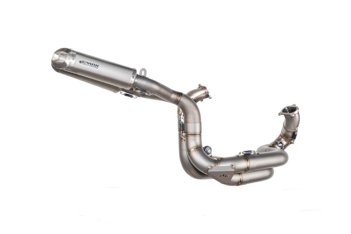 RACING RECTANGULAR UNDERSEAT FULL EXHAUST SYSTEM TITANIUM