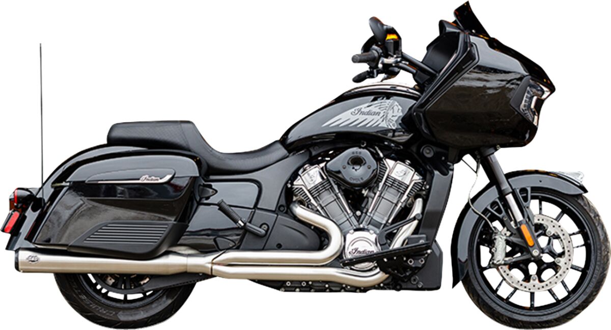 Exhaust Qualifier 2:1 Brushd SS RaceOnly Indian w/Powerplus