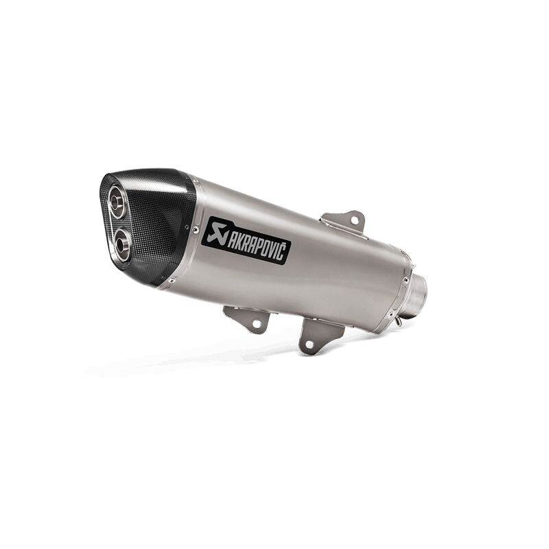 SLIP-ON LINE MUFFLER STAINLESS STEEL CARBON END CAP