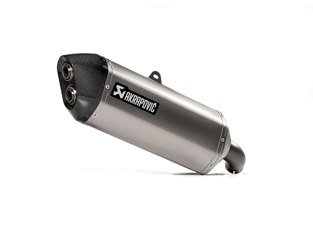 SLIP-ON LINE MUFFLER TITANIUM CARBON END CAP