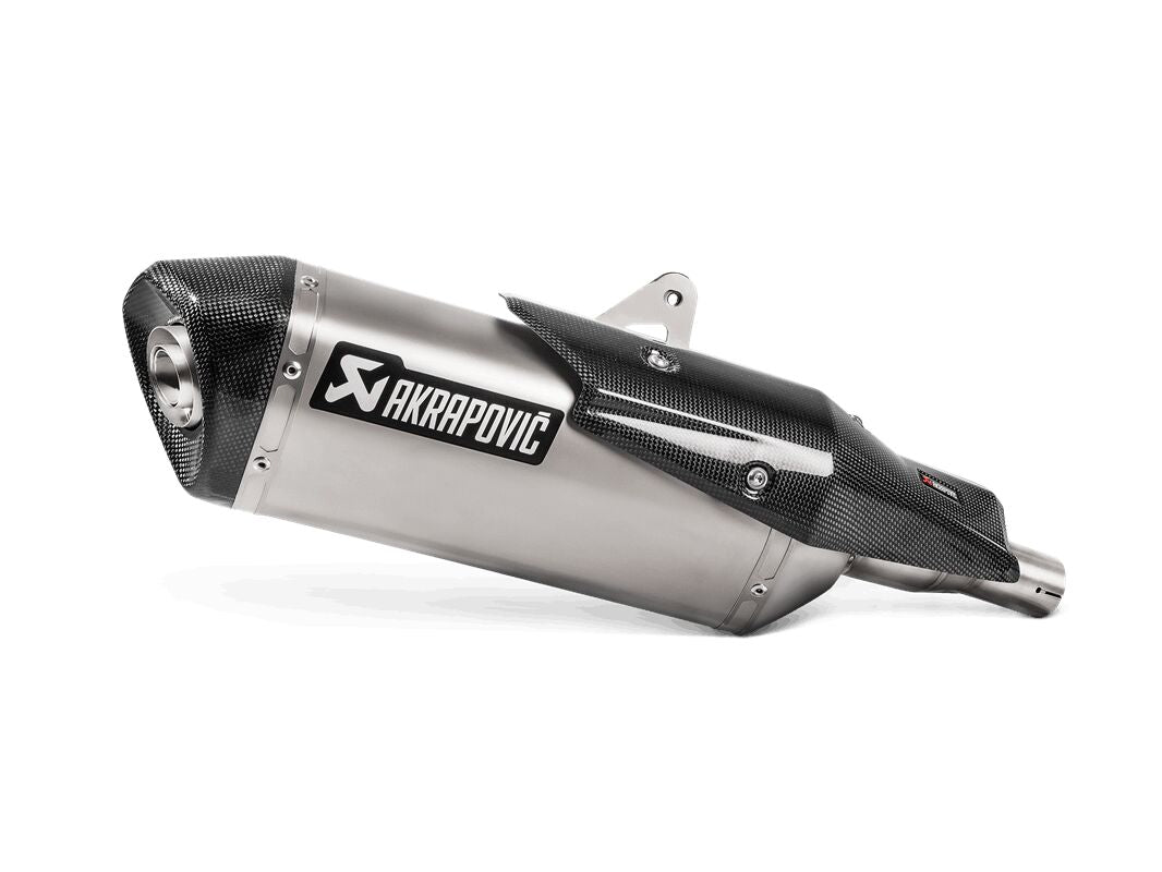 SLIP-ON LINE MUFFLER TITANIUM CARBON END CAP