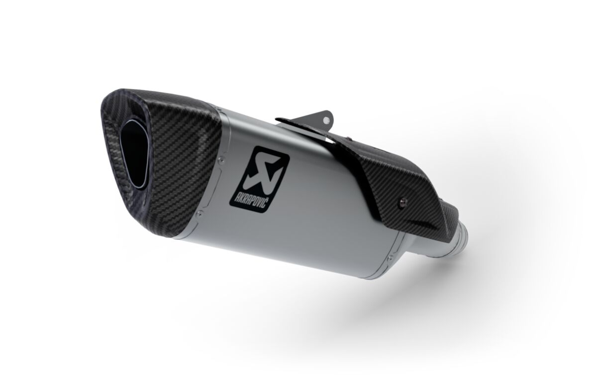 SLIP-ON LINE MUFFLER (WITHOUT VALVE) TITANIUM CARBON END CAP