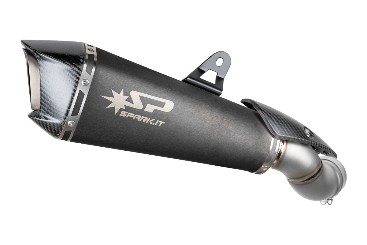 KONIX EVO udstødningsdæmper Dark Style with Carbon End Cap Euro5+