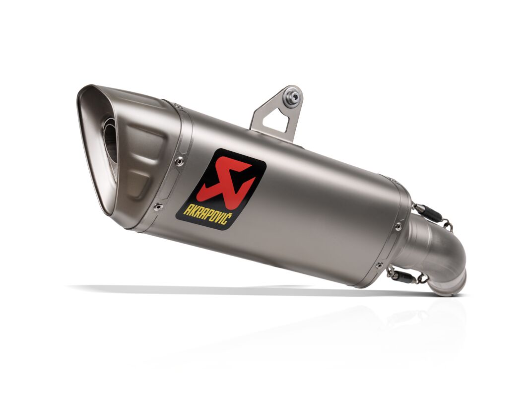 SLIP-ON LINE MUFFLER TITANIUM & TITANIUM END CAP