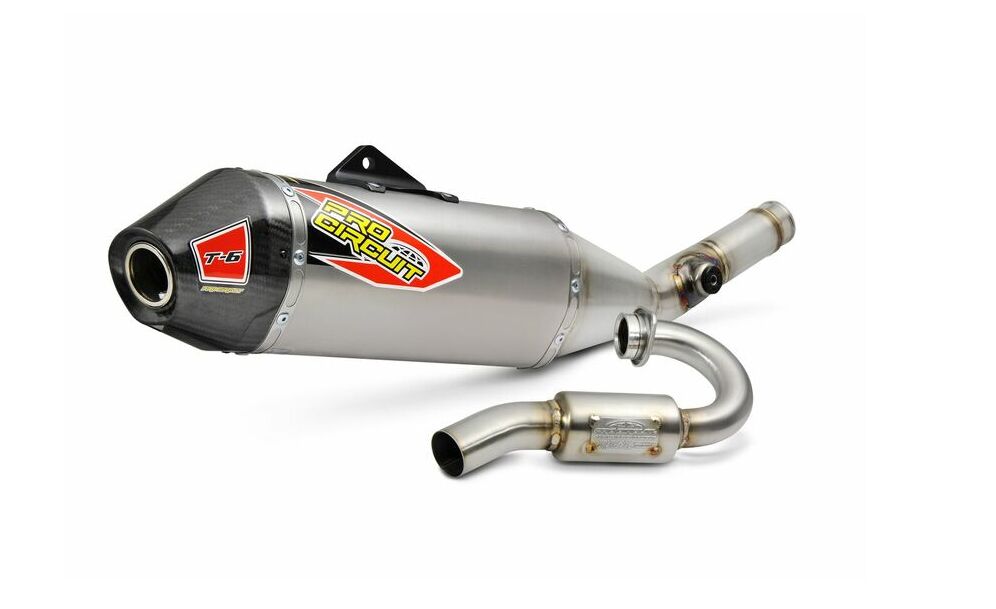 T-6 EURO EXHAUST SYSTEM STAINLESS STEEL WITH TITANIUM CANISTERS & CARBON END CAP