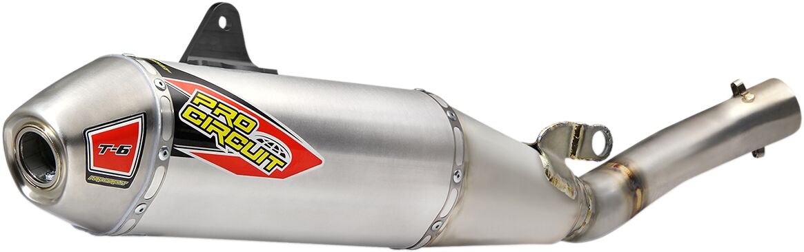 EXHAUST SYSTEM T-6 STAINLESS STEEL WITH ALUMINIUM CANISTER