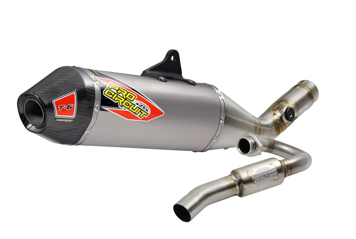 T-6 EURO EXHAUST SYSTEM STAINLESS STEEL WITH TITANIUM CANISTERS & CARBON END CAP