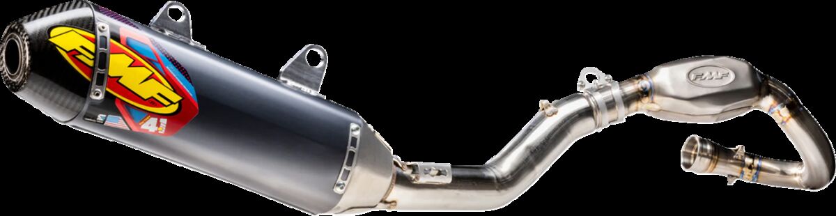 EXHAUST S/S ALUM FACTORY 4.1 RCT CARBON CAP SS MGBMB KX450F