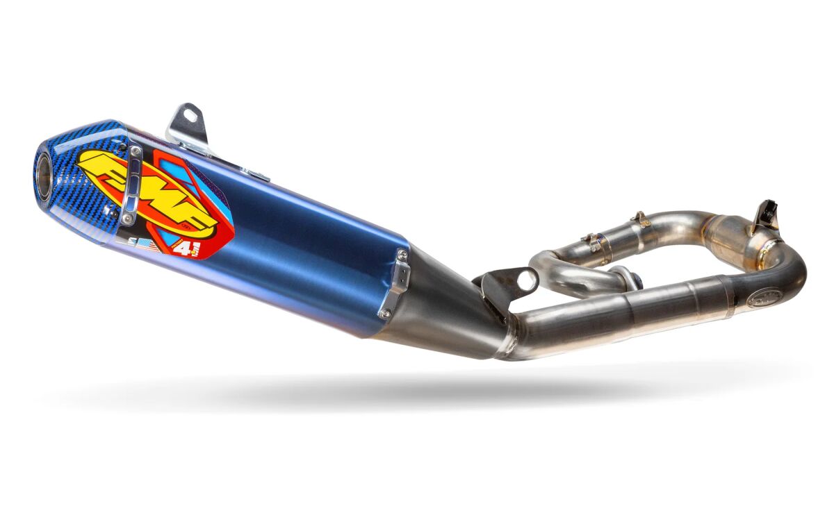 FACTORY 4.1 RCT MB FULL SYSTEM EXHAUST TITANIUM W/CARBON BLUE END CAP