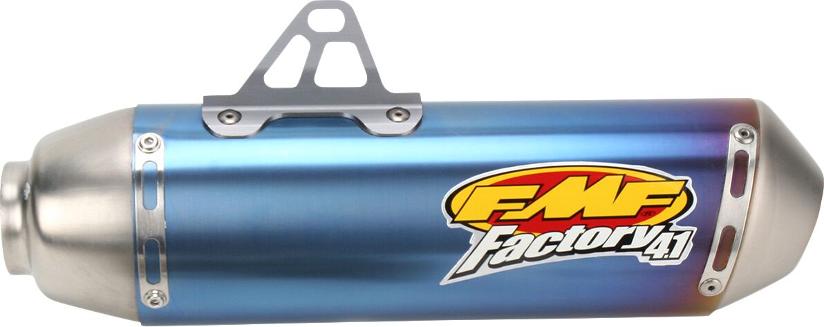 FACTORY 4.1 SLIP-ON MUFFLER TITANIUM BLUE ANODIZED HONDA