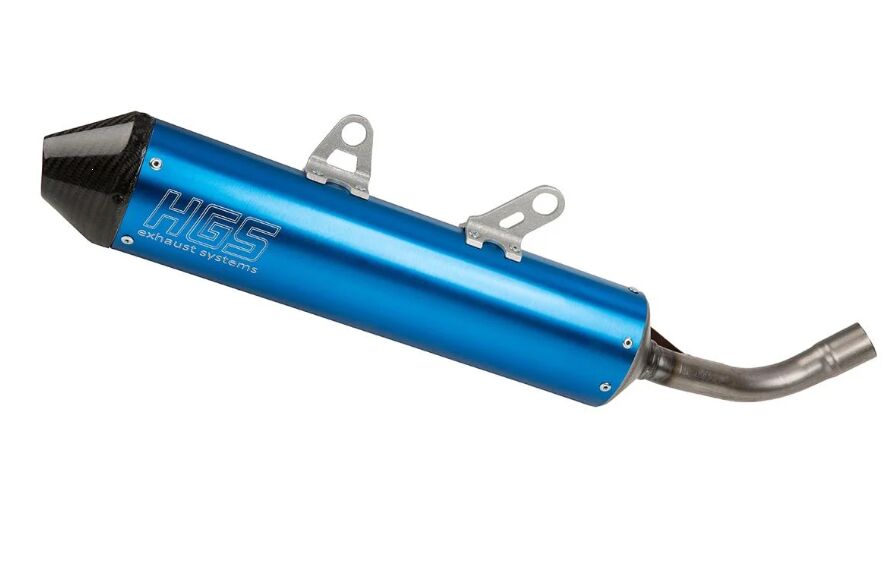 SCB ENDURO udstødningsdæmper ALU BLUE / CARBON END CAP
