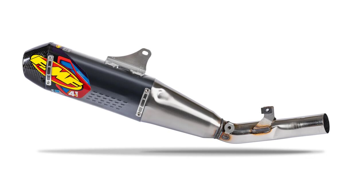 FACTORY 4.1 RCT ALUMINUM S/S SLIP-ON MUFFLER W/ CARBON END CAP