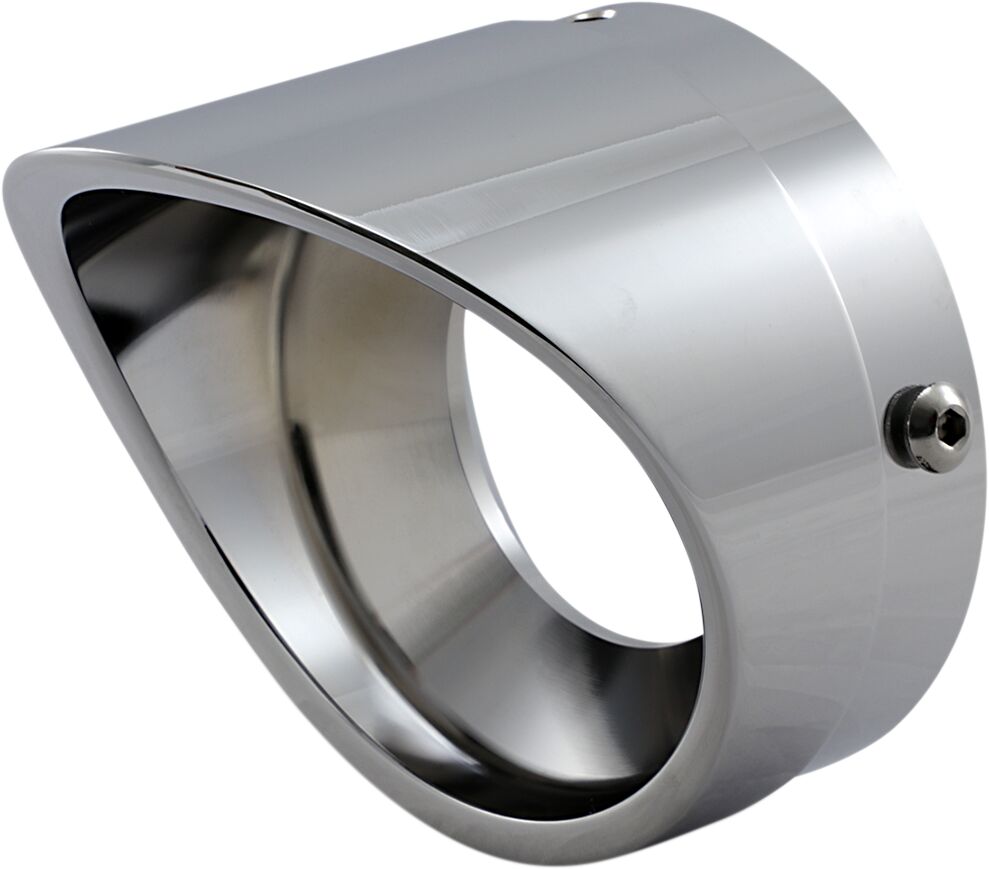 4" SCALLOPED BILLET EXHAUST TIPS CHROME