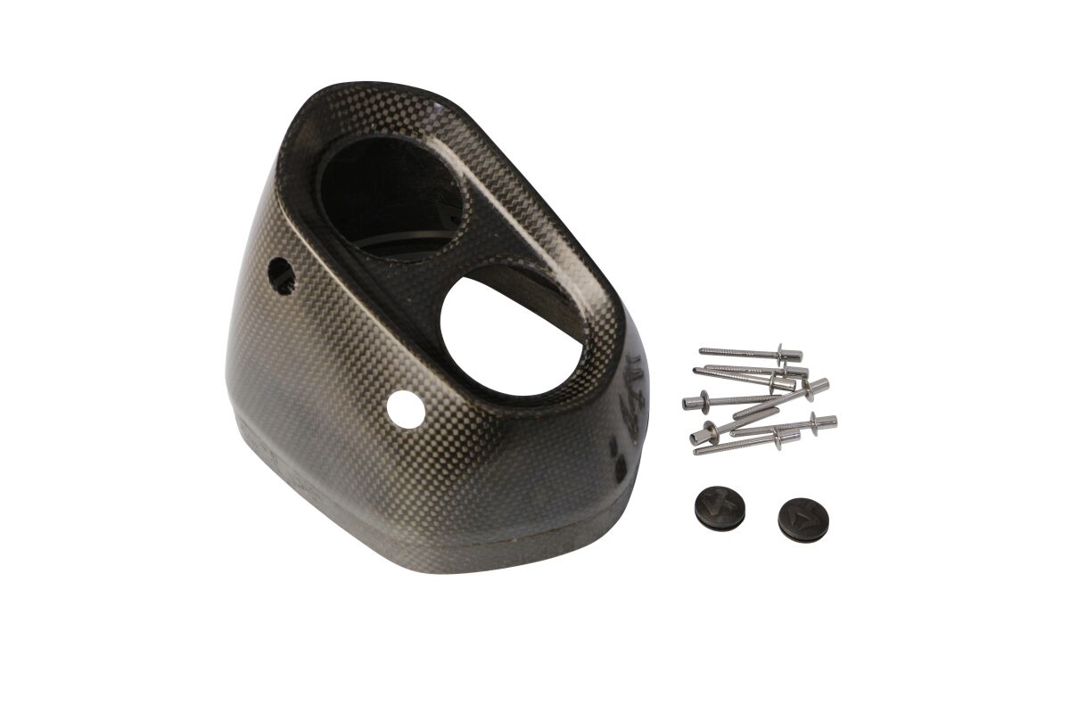 END CAP SET CARBON BLACK