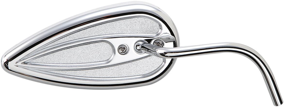 MIRROR TEARDROP CHROME RIGHT
