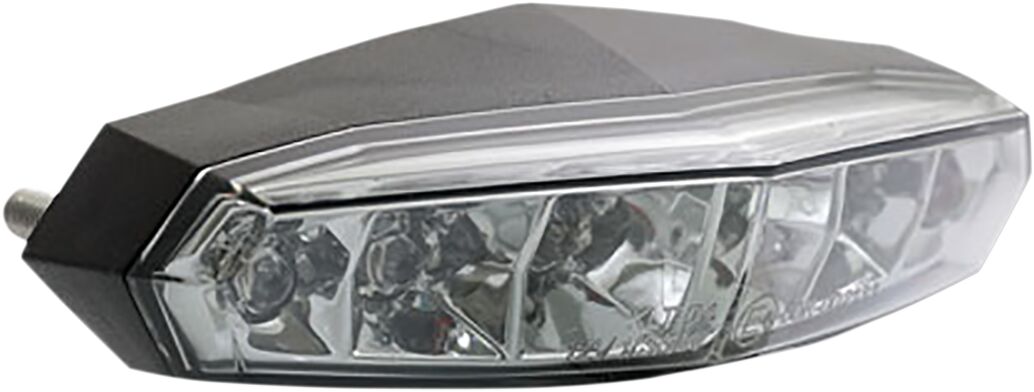 Mini clear LED taillight with license plate light