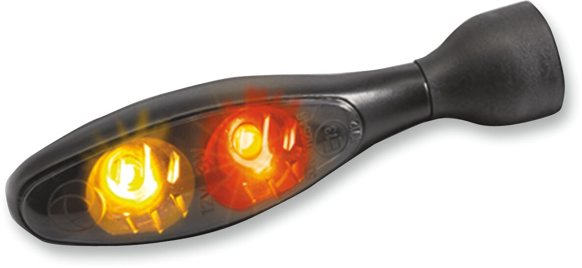 MICRO 1000 DF DARK LED TURN/BRAKE/REAR LIGHT REAR BLACK