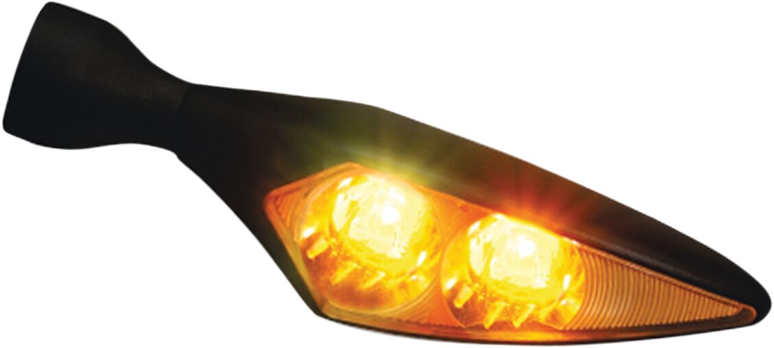 MICRO RHOMBUS EXTREME LED TURN SIGNAL FL/RR BLACK