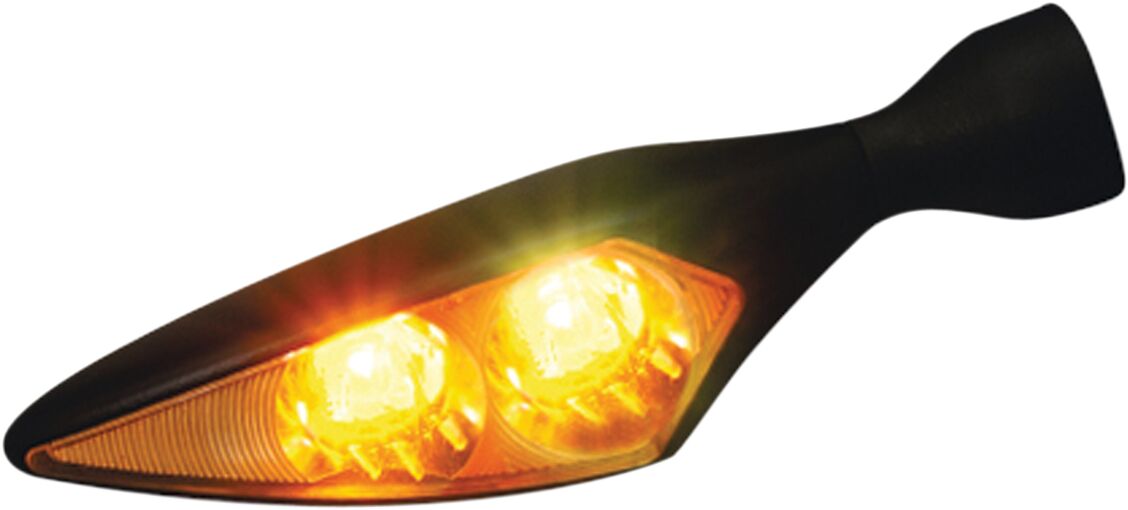 MICRO RHOMBUS EXTREME LED TURN SIGNAL FR/RL BLACK
