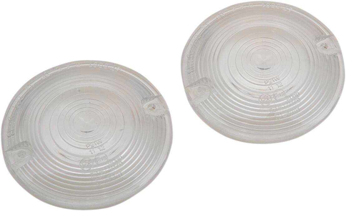 TURN SIGNAL LENSES FLAT-STYLE CLEAR