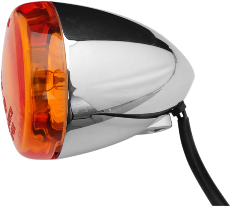TURN SIGNAL CHROME AMBER