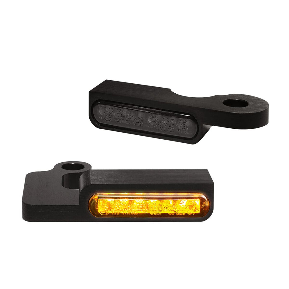 Handlebar Mounting LED Blinkers Amber/Black