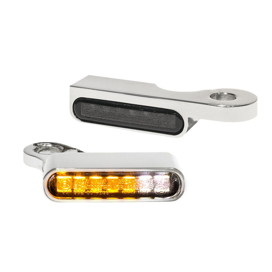 Handlebar Mounting LED Blinkers w/Position Light Chrome