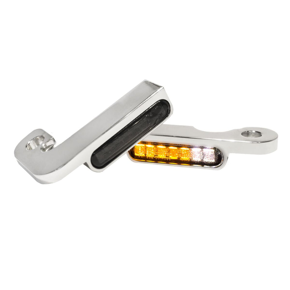 Handlebar Mounting LED Blinkers w/Position Light Chrome