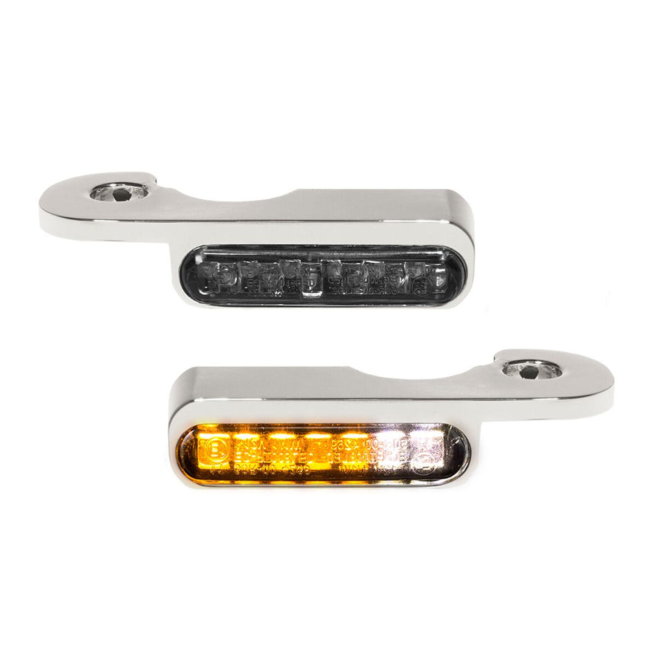 Handlebar Mounting LED Blinkers w/Position Light Chrome