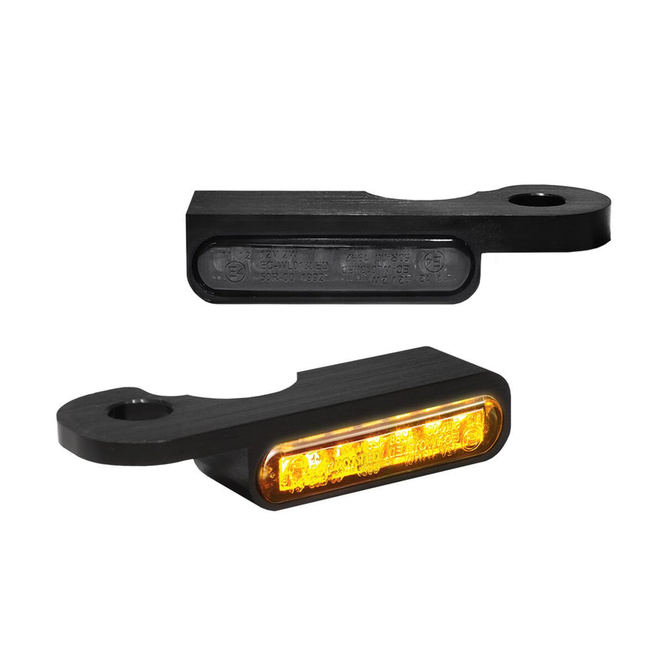 Handlebar Mounting LED Blinkers Amber/Black