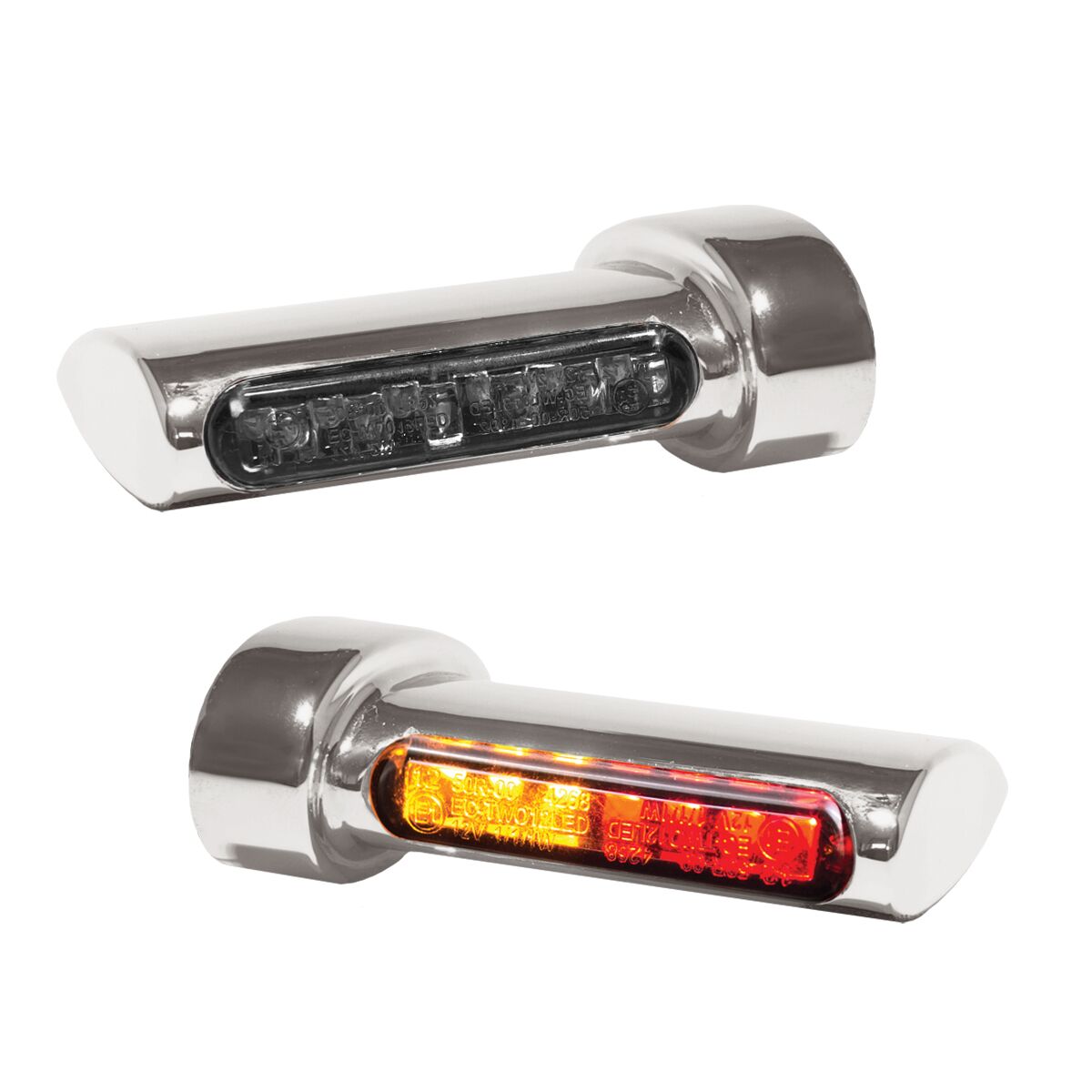 Turn-Signal, Brake, Run Winglets Fender LED 3-in-1 Chrome