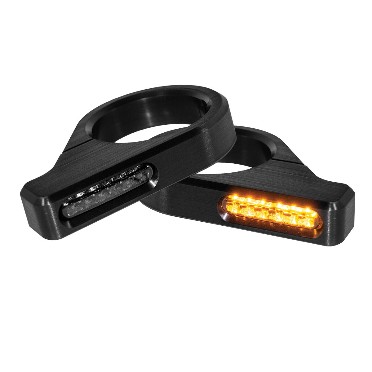 Turn-Signal ZC-Line CLASSIC LED Fork Mounting Black