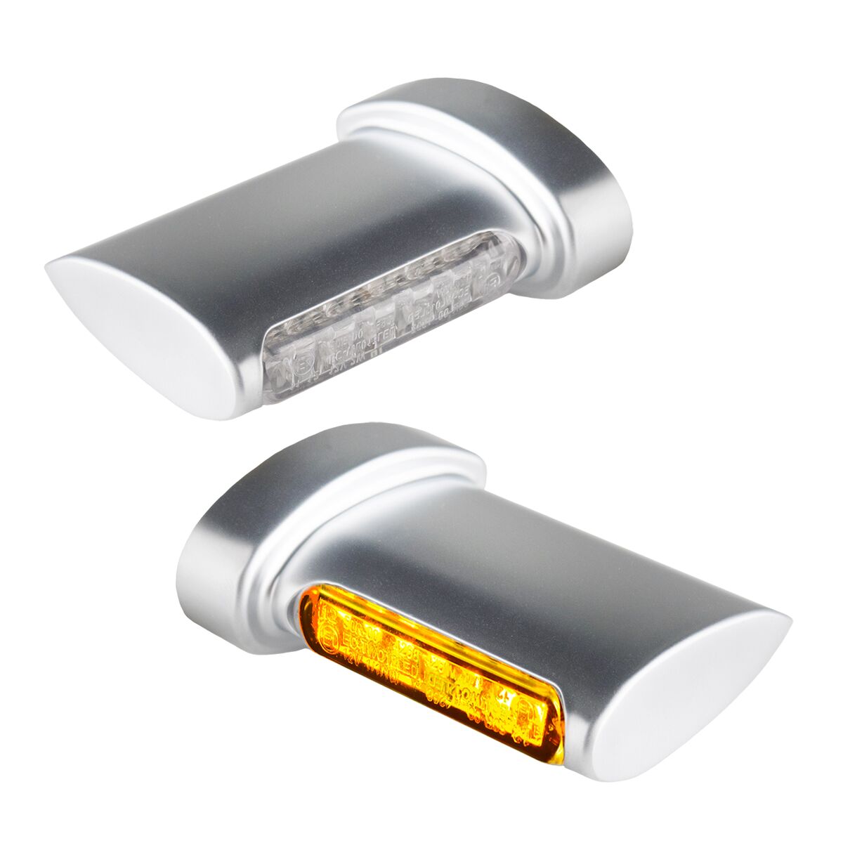 Turn-Signal Winglets Fender LED Amber/Chrome/Matt