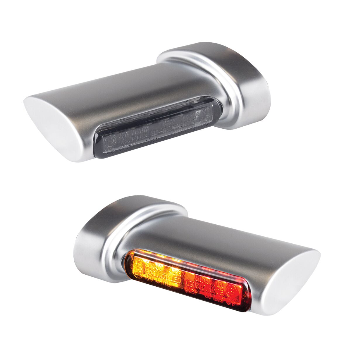 Turn-Signal, Brake, Run Winglets LED 3-in-1 Chrome/Matt