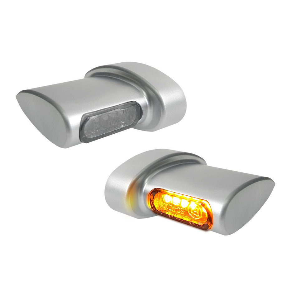 TURN SIGNAL WINGLETS “MICRO” SMD AMBER/CHROME MATTE