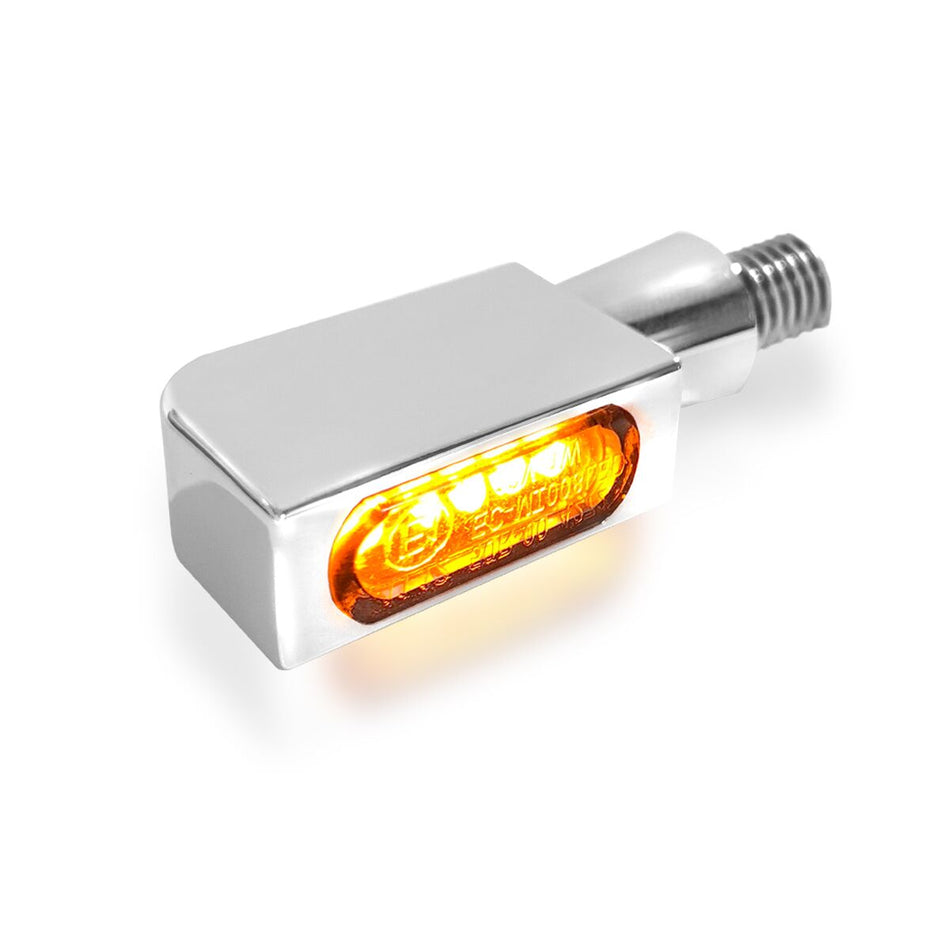 Turn-Signal BLOKK-Line SMD Micro Amber/Chrome