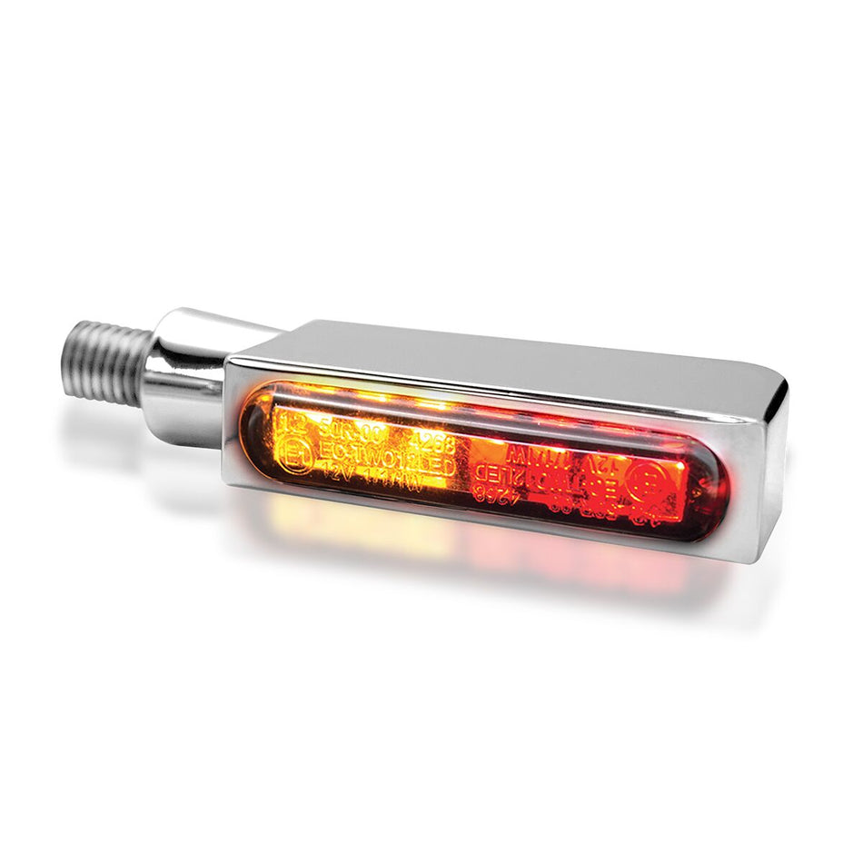 Turn-Signal 3-in-1 BLOKK-Line LED w/Position Light Chrome