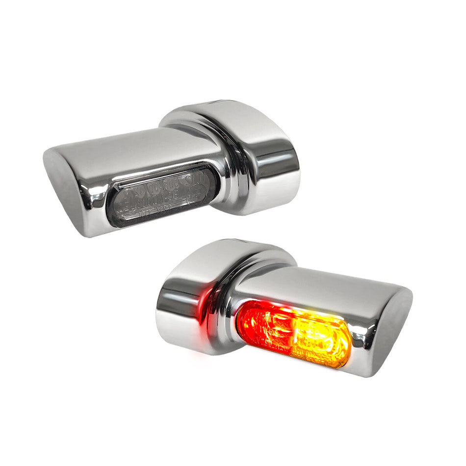 TURN SIGNAL WINGLETS “MICRO” SMD CHROME 3IN1