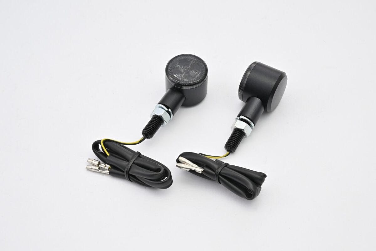 LED INDICATOR D-LIGHT "SOL2" SMOKE LENS 2PCS