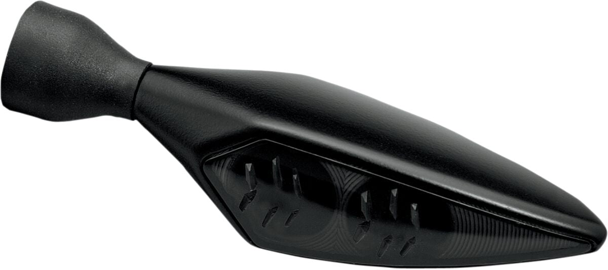 MICRO RHOMBUS DARK LED TURN SIGNAL FL/RR BLACK