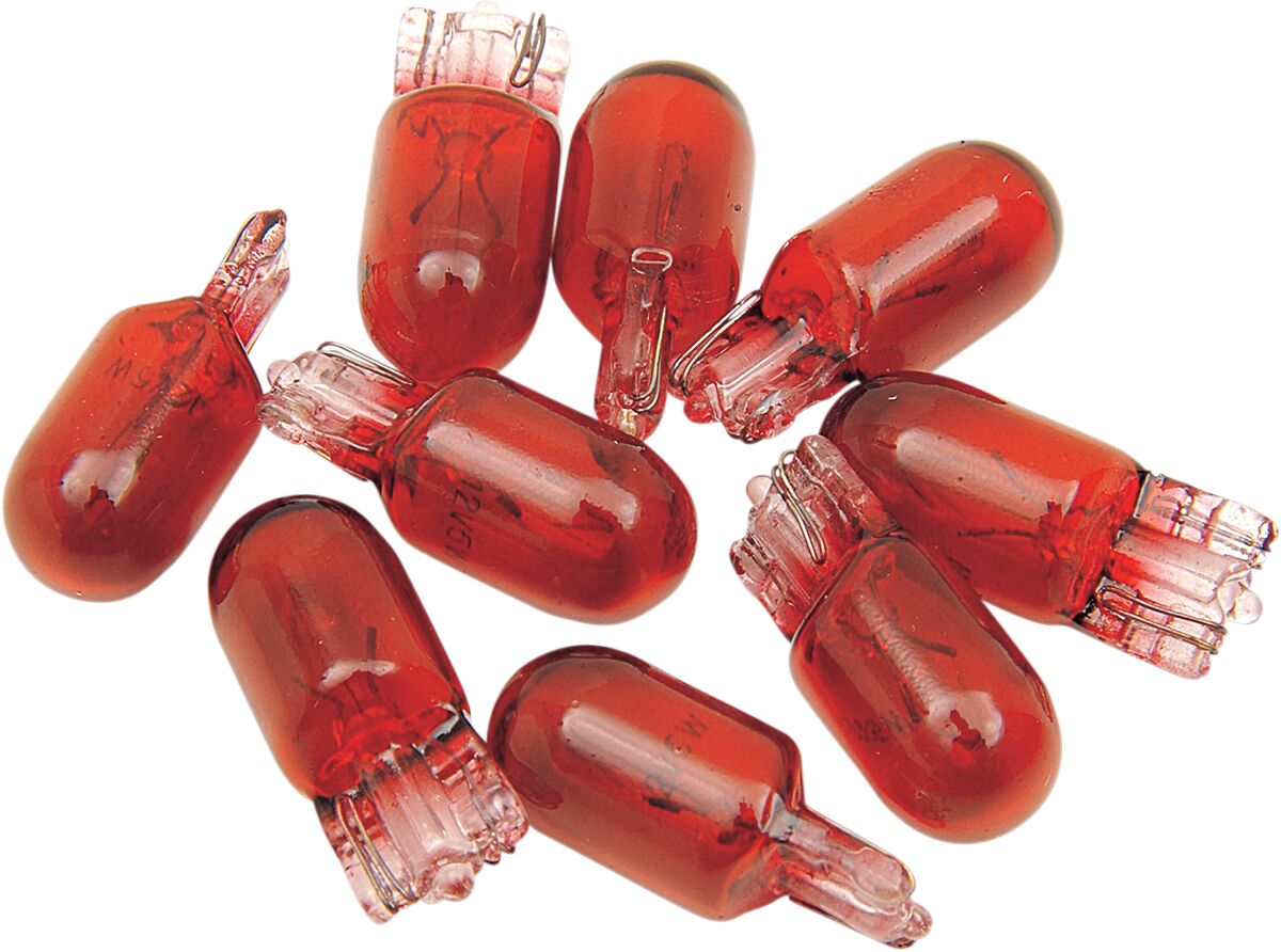 MARKER LIGHT WEDGE BULB RED 5W 12V