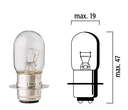 BULB 12V 25/25W  P15D-25-1 10PK