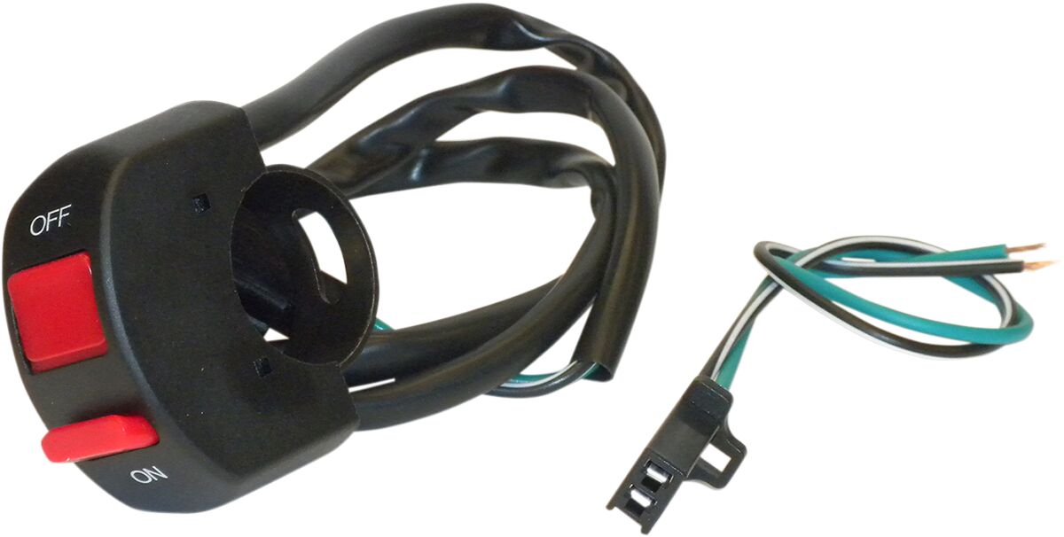 UNIVERSAL ON-OFF SWITCH 1" HANDLEBARS 2PIN CONNECTOR