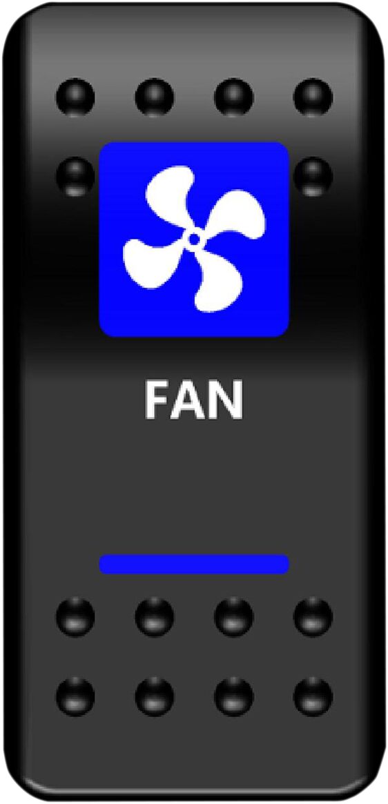 SWITCH ROCKER FAN-BLUE