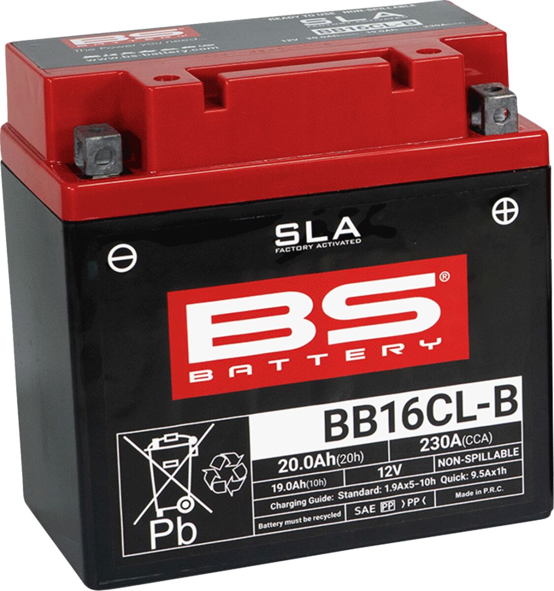 BATTERY BB16CL-B SLA 12V 230 A