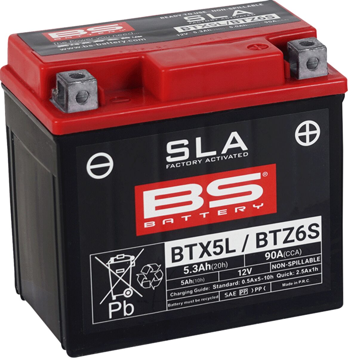BATTERY BTX5L SLA 12V 70 A