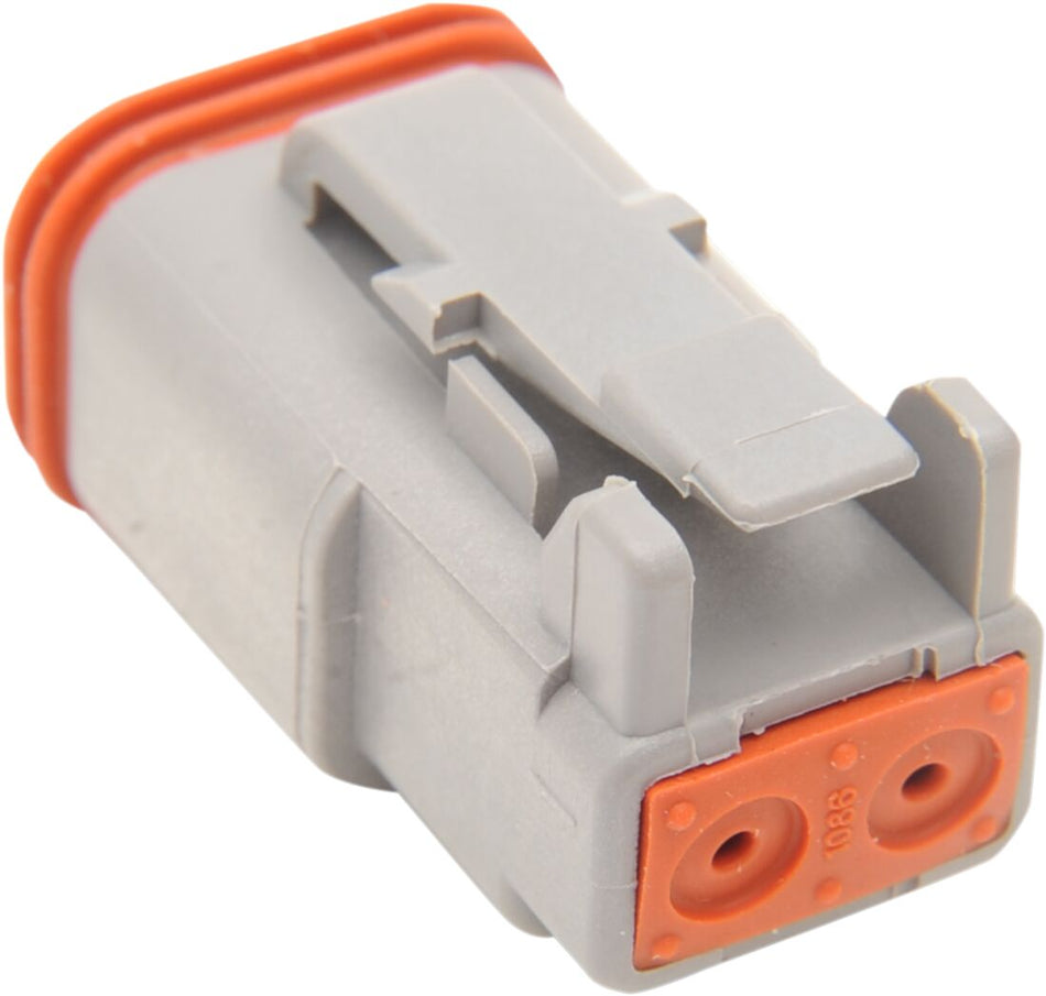 PLUG DEUTSCH DT-SERIES 2-SOCKET GREY