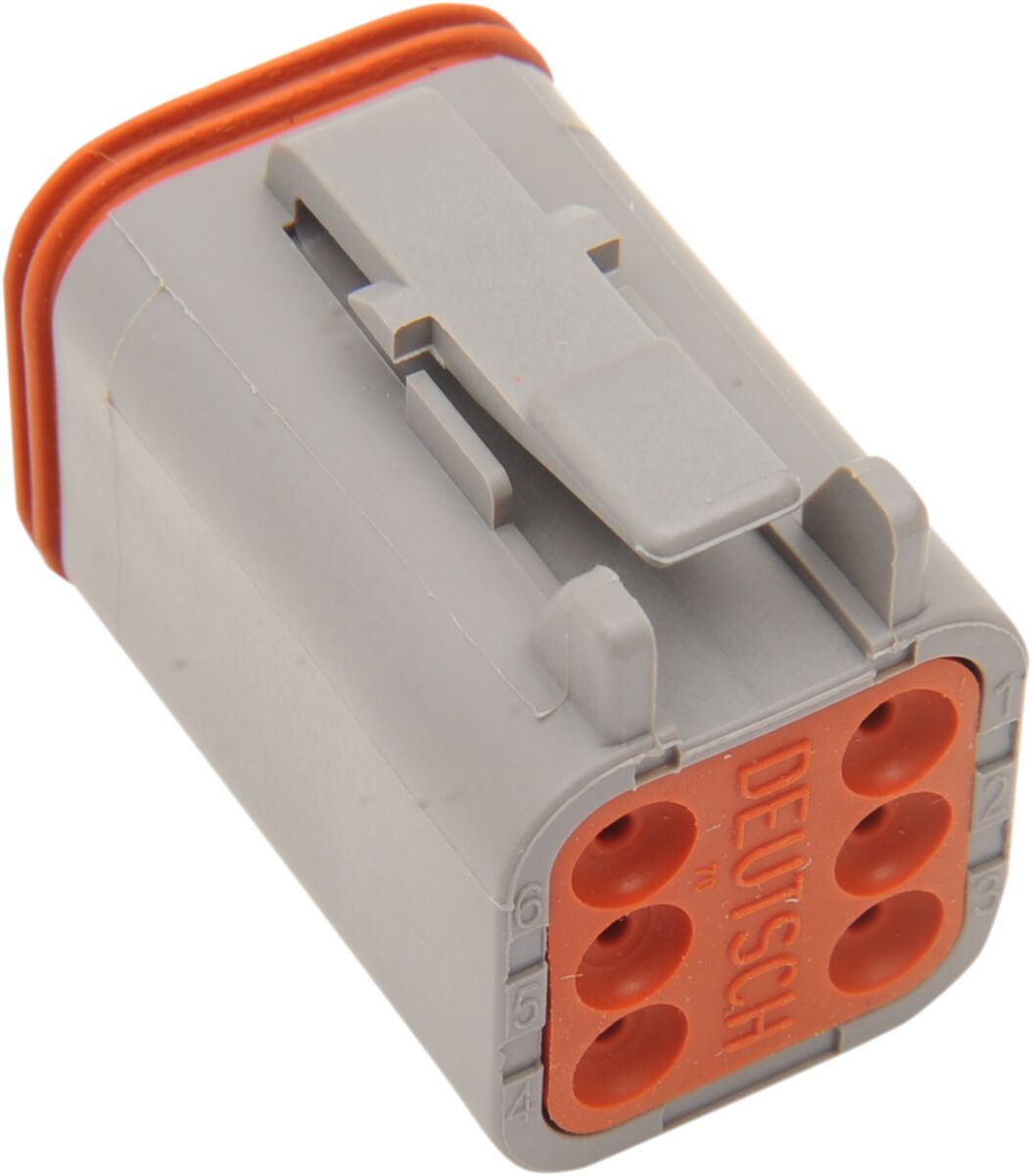 PLUG DEUTSCH DT-SERIES 6-SOCKET GREY