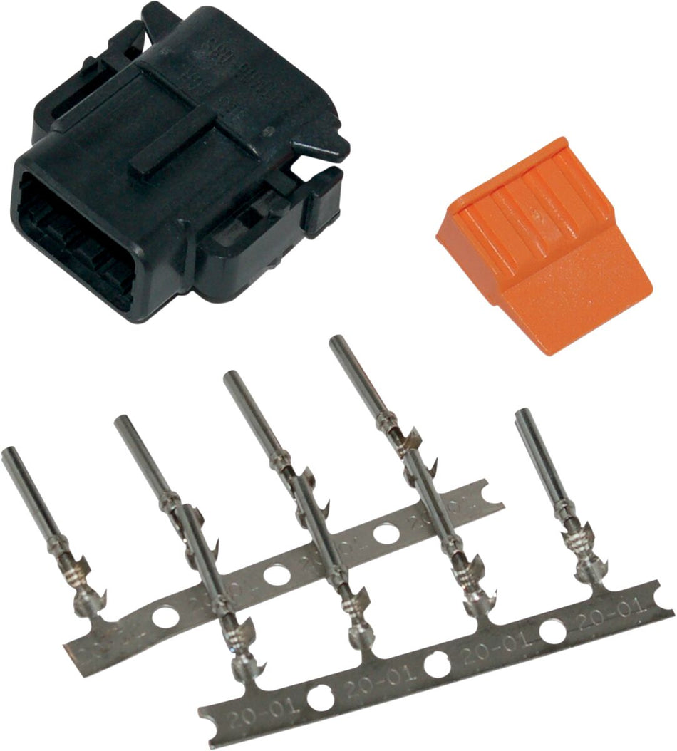 PLUG DEUTSCH DTM 8-SOCKET CONNECTOR KIT BLACK